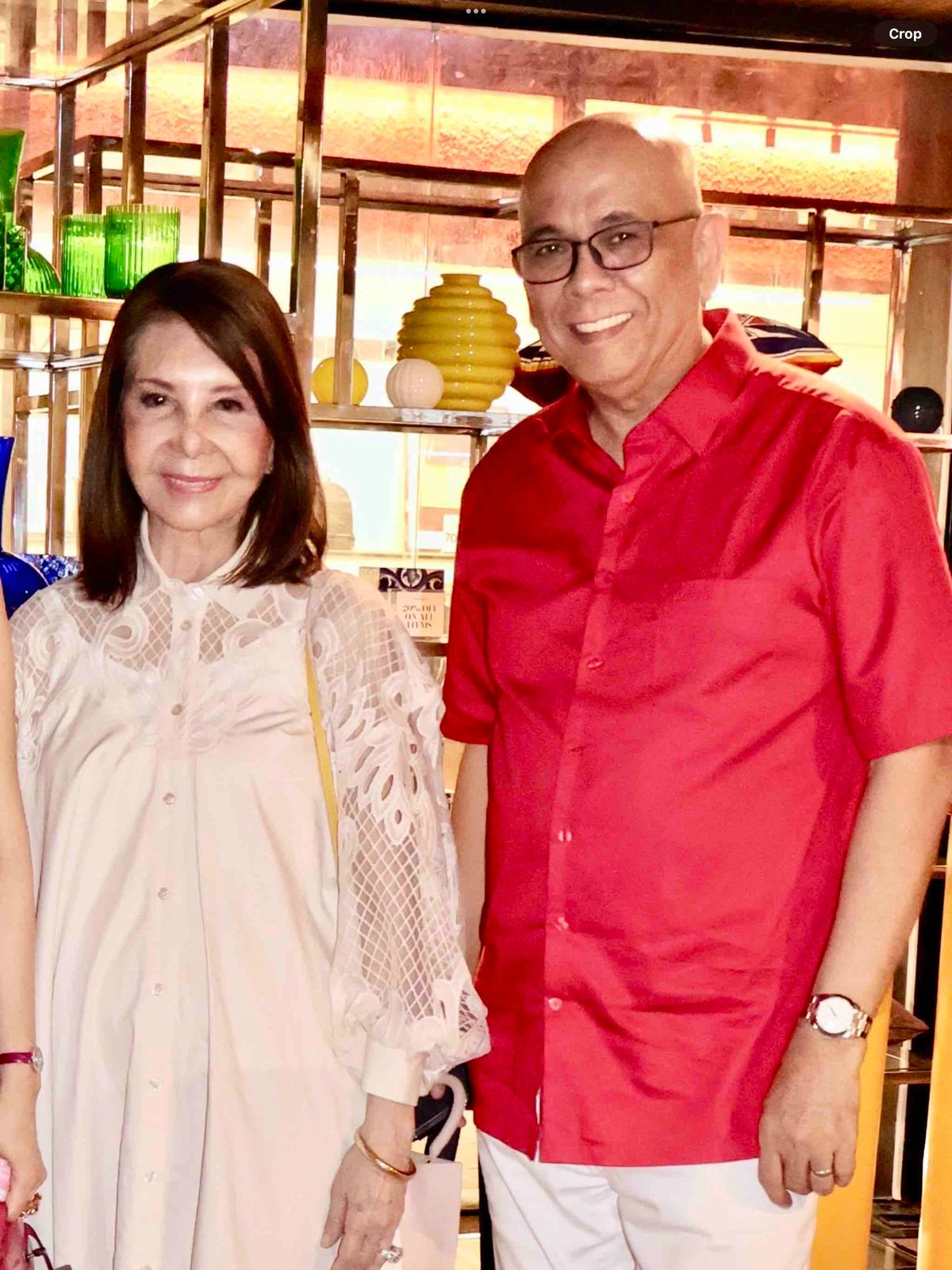 Angola Consul Helen Ong and Bobby Alvarez.